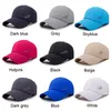 الرجال نساء الصيف البيسبول قبعة تجفيف سريع القبعات للجنسين الرياضة نقية اللون snapback قبعة العظام العظام Caps