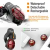 Toptrek Bicycle Smart Auto Brake Sensing Taillight IPx5 Waterproof LED Charging Cycling Tail Light Bike Rear Light Accessories 220721