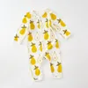 Baby Rompers Designer Designer Ubranie Dziecko cytrynowe Bawełniane Body Bodysisowe Sumne Butique Butique Długie rękawie Suksui noworodki Crawing Crawing Ubrania B8148