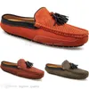 Lente zomer nieuwe mode britse stijl heren canvas casual erwt schoenen slippers man honderd leisure student mannen lui rijden overschoenen comfortabel ademend 38-47 1233