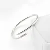 Bangle Bracelets Designer Bracelet de luxe amant bijoux classique diamant or argent bracelet manchette en acier inoxydable pour les femmes mens homme fête cadeau fiançailles de mariage