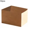 50 шт. Прочный тост с хлебом для хлеба Compact Easy Carry Food Cackaging Box Сэндвич с бутерброд