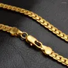 Цепи 5 мм кубинское золотое колье для мужчин Свяжите ожерелья бордюры подарки.