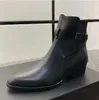 Wyatt – bottes à harnais en cuir véritable pour hommes, chaussures classiques à la mode avec sangle à la cheville, bottes occidentales Martin, 355