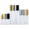 5ml 10ml 15ml Parfum Taşınabilir Dolunabilir Sprey Şişe Örnek Parfüm Şişesi Atomizer Gümüş Metal Pompa Kozmetik Kılıf Taşınabilir Seyahat Malzemeleri SXJUN28