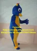 Costume da bambola mascotte Blu giallo Spheniscidae Penuins Costume da mascotte ragazzo pinguino Mascotte con pancia grassa gialla Vestito da festa per adulti No.42 Free S