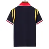 New Luxuryt Designers T-shirt for men stripe Fashion polo shirt tee mens High street Snake Little Bee Tiger print shirt size M -3XL