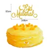 Weitere festliche Partyartikel, Gold-Silber-Glitzer-Eid-Mubarak-Cupcake-Topper, Ramadan-Fest-Wimpelkette, islamische muslimische Dekoration