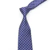 Mode Heren Business Stropdas Klassiek 8CM Gestreept Geruit Polyester Jacquard Stropdas Rood Blauw Zwart Hoge kwaliteit Dagelijks gebruik Das 220409