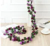 Dekorativa blommor Imitation Peony Flower Rattans Fake Silk Flower Rose Rattan Air Conditioning Water Pipe Wedding Decoration De418