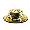 Rhinestone Cap Hip Hop Hat Bucket Flat Snapback Women Men Brown Hat Comfortable Bucket Hats