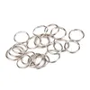 Keychains 100 Pcs Split Key Rings Nickle Plated Metal Chains Keychain Durable Making DIY Accessories Color 1.5 X 20mm