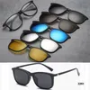 5 из 1 мужчин Магнитные солнцезащитные очки на стеклах магнитная линза солнечные стекла