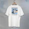 T-shirty męskie letnie kubek kubek kubek lody Fujiyama Brulin Bridge drukowane malarstwo olejne bawełniane koszulki z krótkim rękawem Mężczyźni i s03