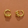 Fransk nischdesign stud temperament vår spiral knut örhängen avancerad likgiltighet ins mode all-match gåva smycken tillbehör