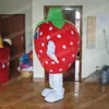 Performance Red Strawberry Mascot Trajes de desenhos animados de Natal trajes de caráter de aniversário Festa de halloween traje de roupa ao ar livre