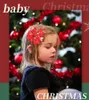 Baby Girls Cabelo Grampo Christmas Barrette Fita Bowknot Hairclip xadrez Elk Santa Imprimir Low Laço Hairpin Acessório de Cabelo Xmas