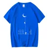 XINYIメンズTシャツ最高品質100％コットンクールな面白い宇宙飛行士プリントカジュアルレースメンTシャツTshirt Men Teesシャツ220607