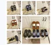 Designer de luxe Fashion Woman Lettre vérifie les sandales hautes couvertures en bois entièrement sandales d'été mots de robe chaussures snea6708427