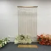 2PCS Luxus Mode Party Bühne Hochzeit Dekoration Empfang Willkommen Halle Hintergrund Rahmen Home Bildschirm Partition Blume Bogen Wand Hintergrund Requisiten Rahmen