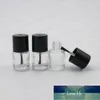 300pcs 5ml Small Empty Clear Glass Nail Polish Bottle with Black Brush Cap For Nail Gel Refillable Containers