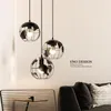 Lampes suspendues Moderne Global Earth Shape Lights Salon Restaurant Suspension Luminaire Industrie LuminairesPendentif