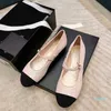Дизайнер - женские классические сандалии Grosgrain Ballerinas Ретро открытая обувь Летняя резина Espadrilles модная платформа MULES Плоские тапочки Loafer