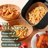 25pcs/Set Kitchen Air Fryer Paper Specjalny papier powietrzny Akcesoria Papier do pieczenia oleju do domowego grilla Talerz Grilla Piekarnik Frytar