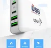 100W Multi Szybkie ładowarki PD typ C ładowarka USB dla MacBook Pro Huawei Tablet QC3.0 Wall Charger US EU UK Adapter