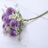 装飾的な花の花輪マルチレイヤーアジサイホームリビングルームダイニングテーブルデコレーションブーケウェディングガイドフラワーウォール人工フロー