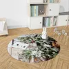 Tappeti albero di natale tappeti santa tappeti circolari camera da letto vivente soggiorno decorazione ingresso grande stampa yoga stampata