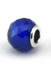 Andy Jewel 925 Sterling Silver Beads Glass Silver Hicsets Royal Blue Crystal Bead تناسب أساور المجوهرات الأوروبية على طراز Pandora