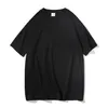 新しい夏のTシャツ固体色ルーズメンズハラジュクファッションデザイン100％綿の短袖OネックTシャツS-3XL 210412
