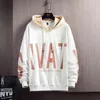 Men's Color Block Stitching Hip Hop Streetwear Letter Print Gradient Sweatshirt Spring Hoodies Loose Unisex Oversize Hoodie L220730