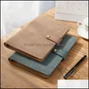 wholesale Notepads Retro Journal Binder Loose-Leaf Notebook A5 Detachable Business Student Diary Planner Sketchbook Drop Delivery 2021 Notes Office