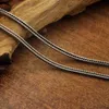 Chains 3mm Thick Thai Silver Retro Chopin Chain Men Male Necklace Pure Ageing Foxtail Weave Jewelry GiftChains