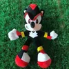 DHL High quality 28cm Arrival Sonic plush toy hedgehog tail knuckle echidna doll animal Christmas gift