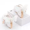 Fringed New Kids Fashion Leather Shoes Butterfly Knot Girls Princess Shoes Casual Glitter Children High Heel Student Dance Shoes