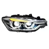 LED Daytime Head Light For 3 Series F30 F35 320i Dual Lens Front Headlights Replacement DRL Turn Signal Light