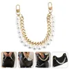 Watch Bands Fashion Artificial Pearls Bag Chain Strap Handbag Purse Replacement ChainWatch212L