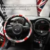 Ratthjul täcker biltäckning skyddande för mini Cooper One R60 F54 F55 F56 F57 F60 Countryman Leather Interior AccessOriessteering Cover