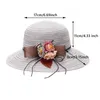 Cappelli a tesa larga Moda Cappello floscio Cappello da sole pieghevole regolabile da spiaggia Cappello di paglia per le donne Cappello PanamaWide WideWide Wend22