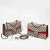 Classic Luxury Chain Bags Fashion Plaid Flower Brand Wallet Vintage Ladies Brown Leather Handbag designer GG shoulder bag