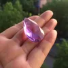 Chandelier Crystal 100% Quality 100pcs/lot 38 22mm Purple Color Faceted Pear Pendants Hanging Drops For DIY PartsChandelierChandelier