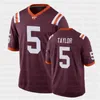 C202 Virginia Tech Hokies NCAA Maroon Football Game Jersey 2 Hendon Hooker 3 Caleb Farley Taylor Vick Turner Walker Conner Ashby McClease Tisdale