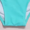 Kadın Mayo Kesim Mayo One Piece Kız 7-14 Yıllık Çocuk Boyun Tie Kızlar Banyo Takım Monokini İki Ton Kids Beachwear 2022W
