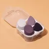 Éponge de maquillage bouffée de poudre sèche et humide combinée beauté cosmétiques boule fond de teint bouffées de poudre coupe biseautée outil de maquillage 4pcsbox9055036