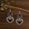 Dangle Lustre Mode Mariée Boucles D'oreilles De Mariage 2022 Boho Bijoux Accessoires Amour Coeur Forme Strass Vintage Goutte Pour WomenDangle