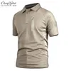 Herren T-Shirts Sommer Marke Kleidung Männer Taktische T Shirt Kurze Armee Militärische Camouflage Zipper Quick Dry Top T ShirtsHerren