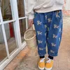 Milancel Spring Kids Clothing милая собака для девочек джинсы джинсы для девочек штаны корейские повседневные детские брюки 220512